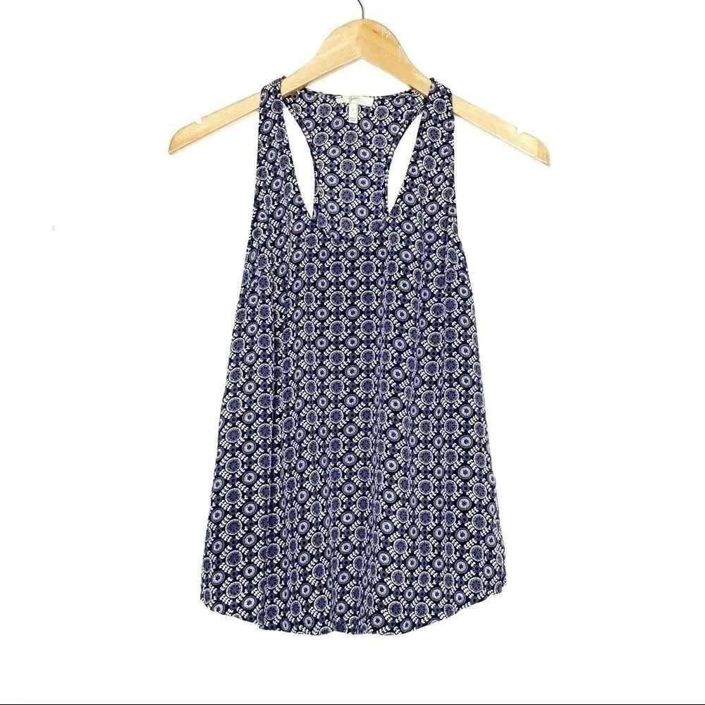 Joie | Silk Pattern Racerback Tank